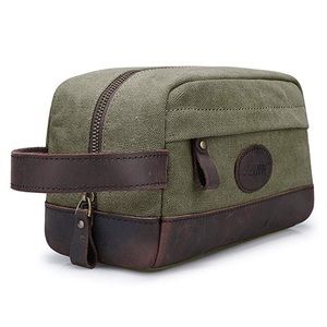 S-Zone Men’s Travel Case (Army Green, Brown)